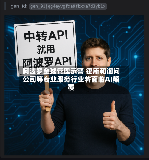 阿波罗全球管理示警 律所和询问
公司等专业服务行业将面临AI颠覆-第3张图片