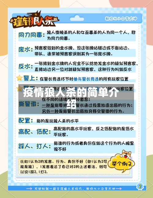 疫情狼人杀的简单介绍