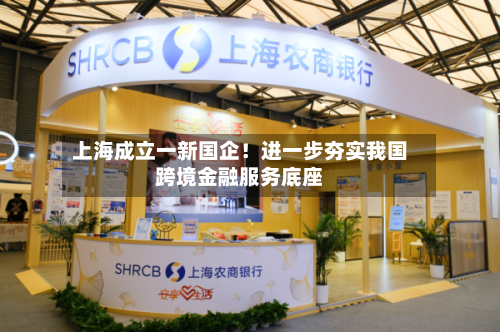 上海成立一新国企！进一步夯实我国跨境金融服务底座-第2张图片