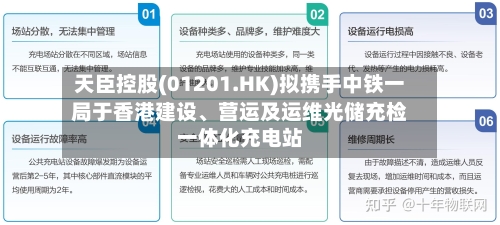 天臣控股(01201.HK)拟携手中铁一局于香港建设、营运及运维光储充检一体化充电站-第2张图片