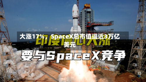 大涨17%，SpaceX总市值逼近3万亿美元
