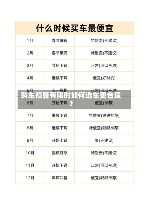 购车预算有限时如何选车更合适?-第3张图片