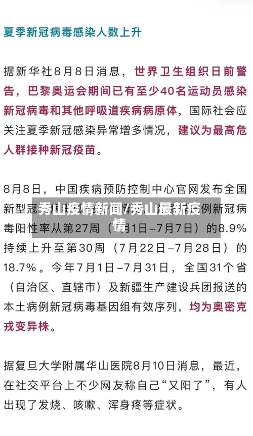 秀山疫情新闻/秀山最新疫情