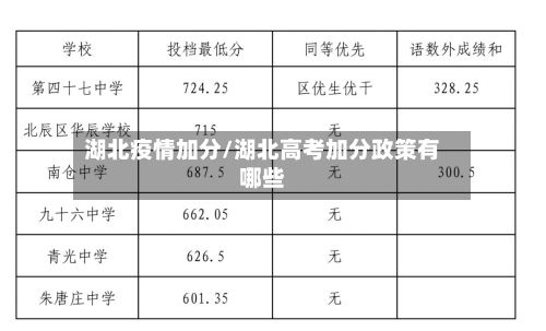 湖北疫情加分/湖北高考加分政策有哪些-第2张图片