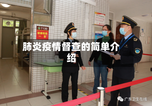 肺炎疫情督查的简单介绍