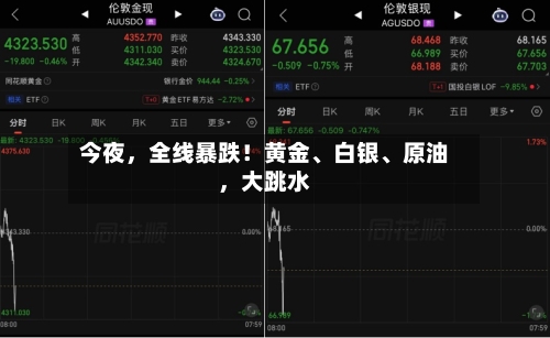 今夜，全线暴跌！黄金、白银	、原油，大跳水-第2张图片