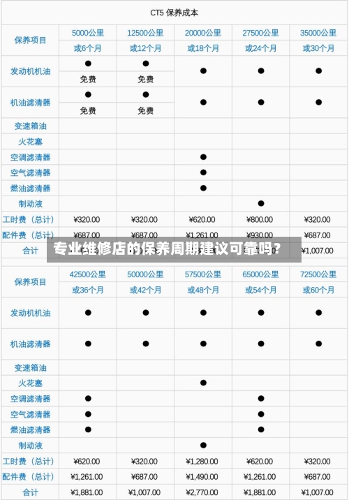专业维修店的保养周期建议可靠吗?-第2张图片