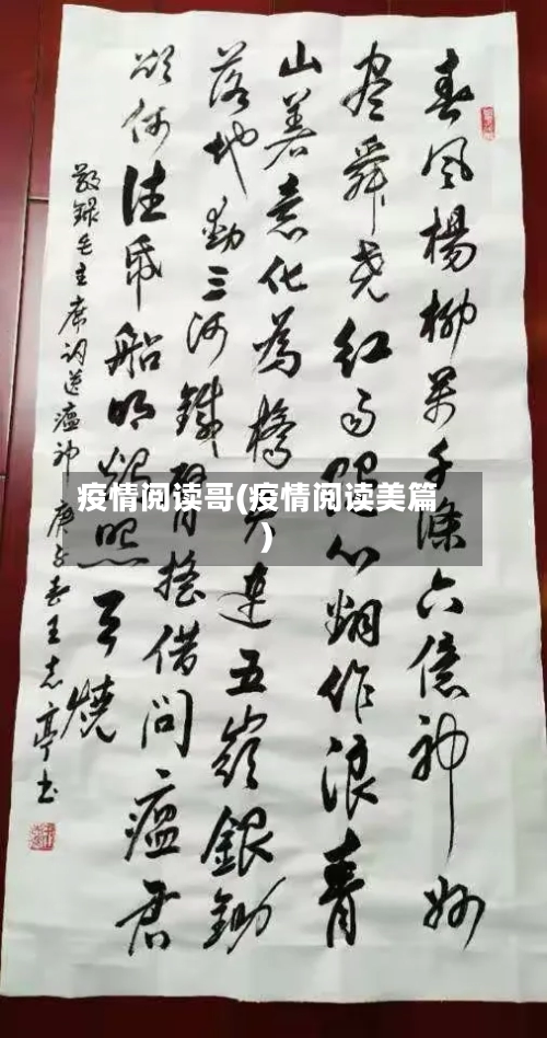 疫情阅读哥(疫情阅读美篇)