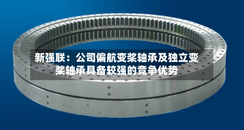 新强联：公司偏航变桨轴承及独立变桨轴承具备较强的竞争优势-第2张图片