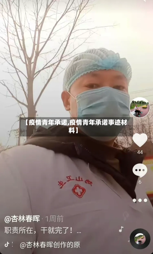 【疫情青年承诺,疫情青年承诺事迹材料】