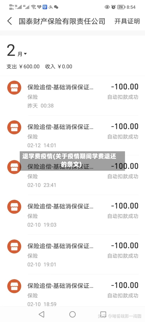 退学费疫情(关于疫情期间学费退还的条文)-第2张图片