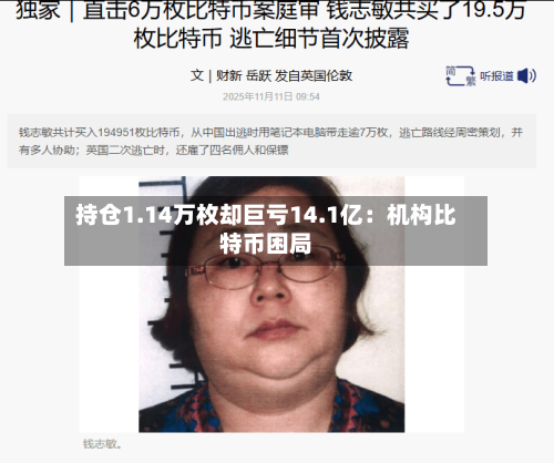 持仓1.14万枚却巨亏14.1亿：机构比特币困局-第2张图片