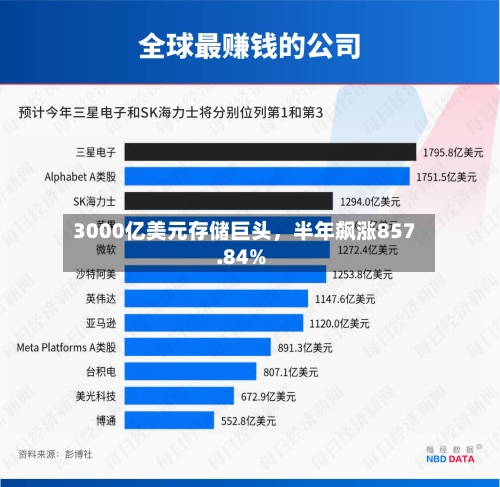 3000亿美元存储巨头，半年飙涨857.84%-第2张图片