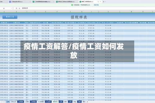 疫情工资解答/疫情工资如何发放-第2张图片
