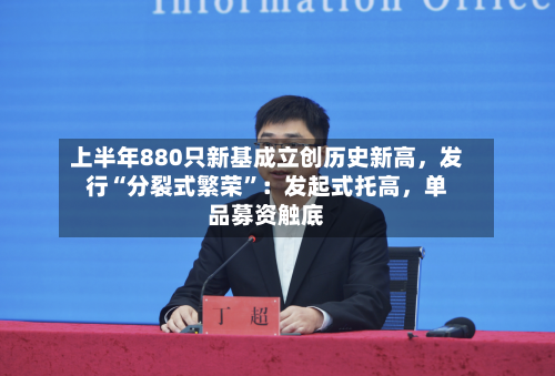 上半年880只新基成立创历史新高	，发行“分裂式繁荣”：发起式托高，单品募资触底-第3张图片