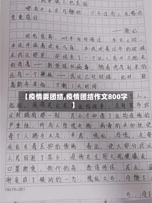 【疫情要团结,疫情团结作文800字】