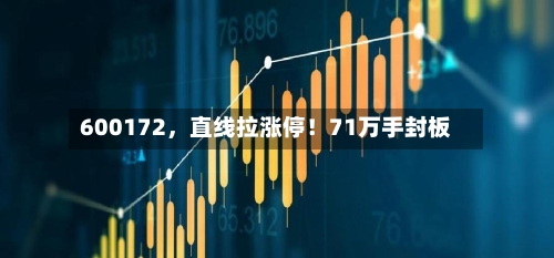 600172，直线拉涨停！71万手封板-第2张图片