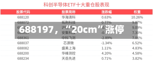 688197，“20cm”涨停-第2张图片
