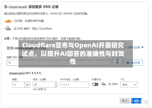Cloudflare宣布与OpenAI开展研究试点	，以提升AI回答的准确性与时效性-第2张图片