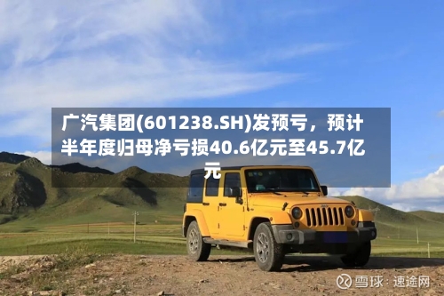 广汽集团(601238.SH)发预亏，预计半年度归母净亏损40.6亿元至45.7亿元-第2张图片