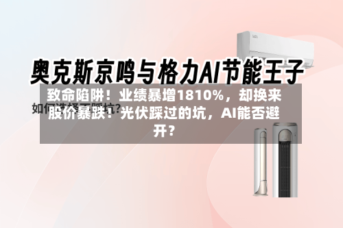 致命陷阱！业绩暴增1810%，却换来股价暴跌！光伏踩过的坑	，AI能否避开？-第3张图片