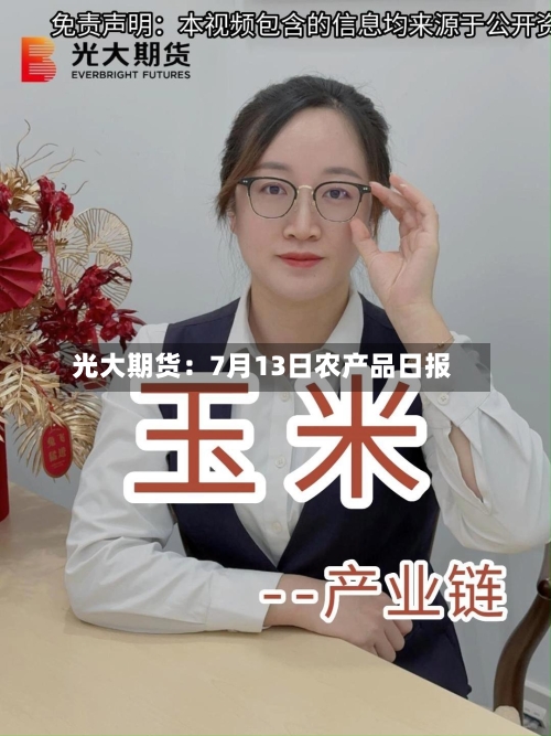 光大期货：7月13日农产品日报