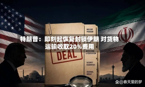 特朗普:即刻起恢复封锁伊朗 对货物运输收取20%费用-第2张图片