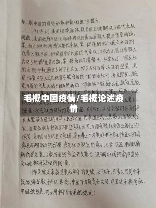 毛概中国疫情/毛概论述疫情
