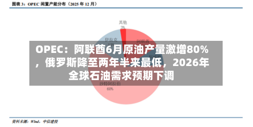 OPEC：阿联酋6月原油产量激增80%，俄罗斯降至两年半来最低，2026年全球石油需求预期下调-第2张图片