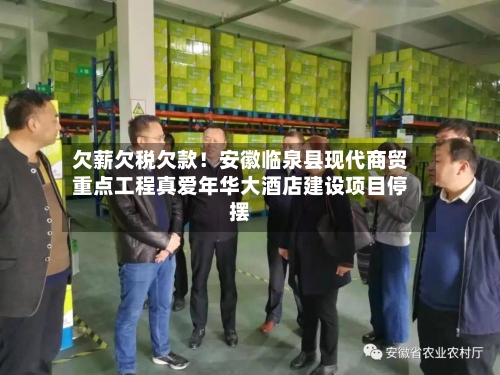 欠薪欠税欠款！安徽临泉县现代商贸重点工程真爱年华大酒店建设项目停摆
