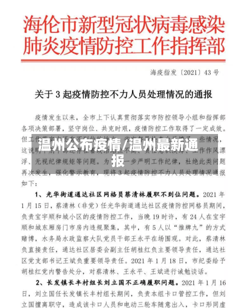 温州公布疫情/温州最新通报