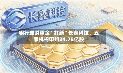 银行理财重金“打新”长鑫科技，五家机构申购24.78亿股-第3张图片