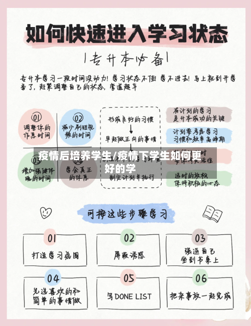 疫情后培养学生/疫情下学生如何更好的学