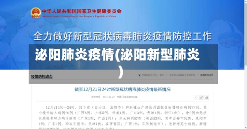 泌阳肺炎疫情(泌阳新型肺炎)