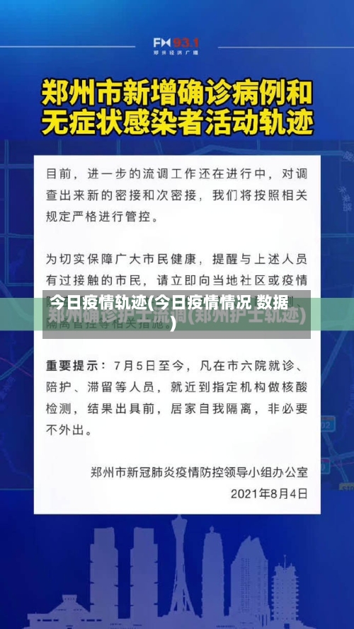 今日疫情轨迹(今日疫情情况 数据)