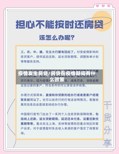 疫情发生房贷/房贷在疫情期间有什么政策