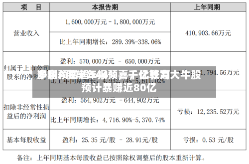 多家A股半年报预喜，比较高净利预增超544%	，千亿算力大牛股预计暴赚近80亿-第2张图片
