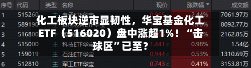 化工板块逆市显韧性	，华宝基金化工ETF（516020）盘中涨超1%！“击球区	”已至？-第3张图片