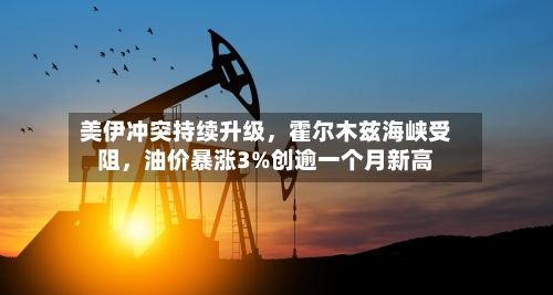 美伊冲突持续升级	，霍尔木兹海峡受阻，油价暴涨3%创逾一个月新高-第3张图片