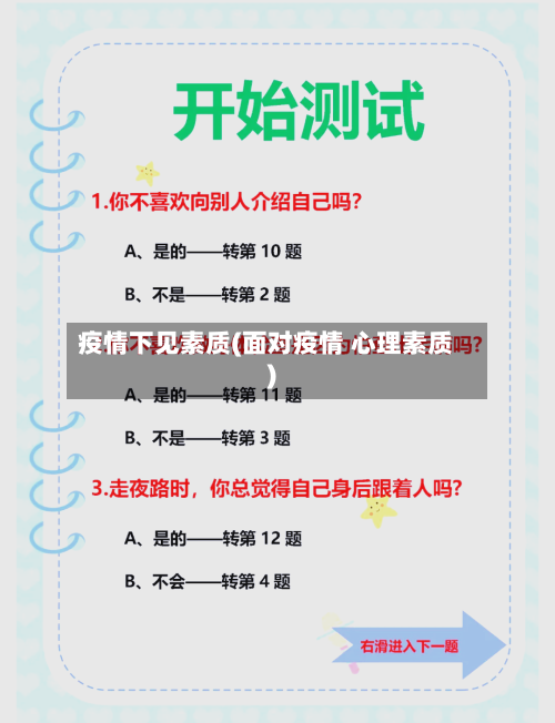 疫情下见素质(面对疫情 心理素质)