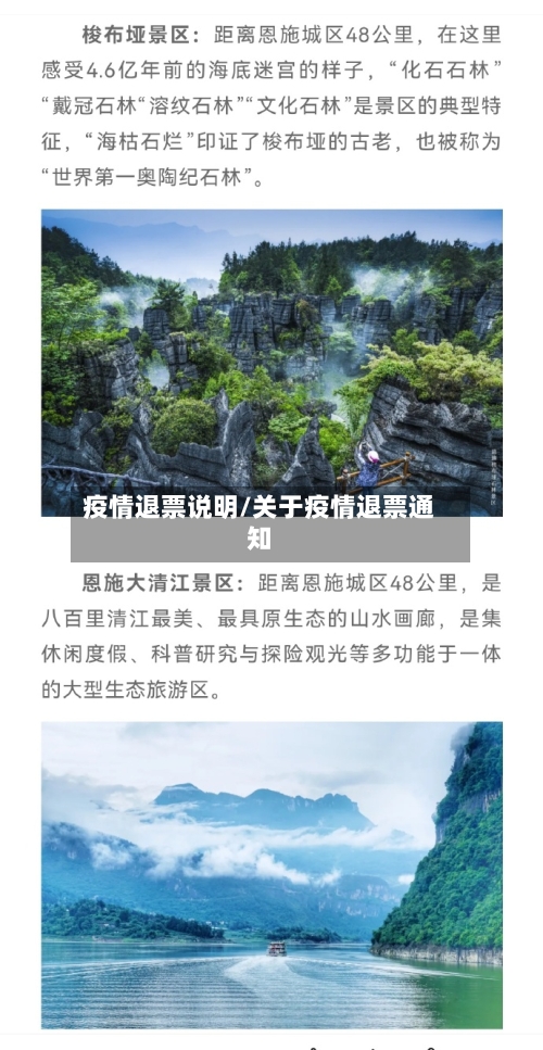 疫情退票说明/关于疫情退票通知