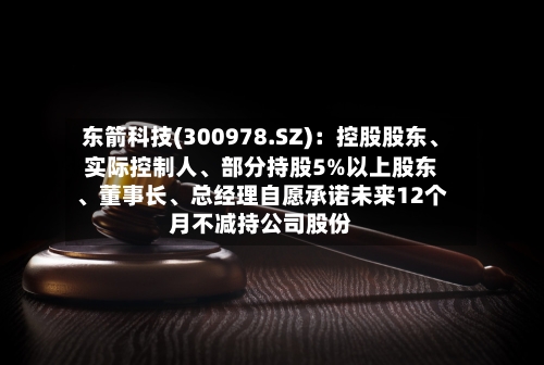 东箭科技(300978.SZ)：控股股东	、实际控制人、部分持股5%以上股东、董事长	、总经理自愿承诺未来12个月不减持公司股份-第2张图片