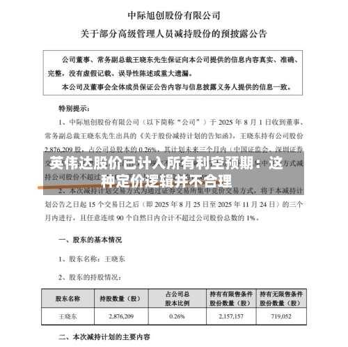 英伟达股价已计入所有利空预期：这种定价逻辑并不合理-第3张图片