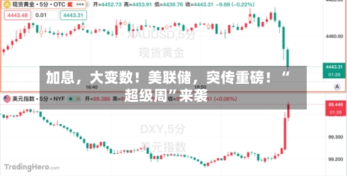 加息，大变数！美联储	，突传重磅！“超级周”来袭-第2张图片