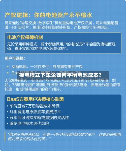 换电模式下车企如何平衡电池成本?-第3张图片
