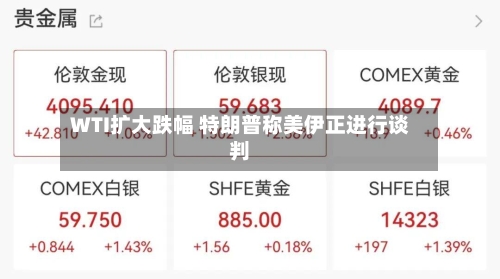 WTI扩大跌幅 特朗普称美伊正进行谈判-第2张图片