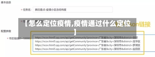 【怎么定位疫情,疫情通过什么定位】