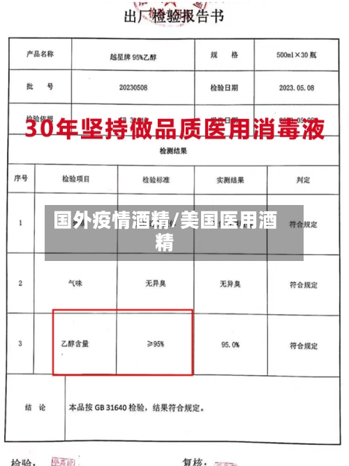 国外疫情酒精/美国医用酒精