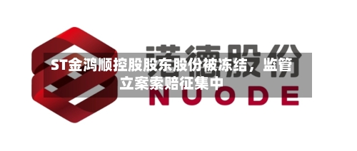 ST金鸿顺控股股东股份被冻结，监管立案索赔征集中-第2张图片