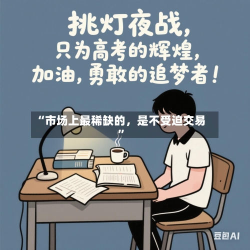 “市场上最稀缺的，是不受迫交易	”-第2张图片